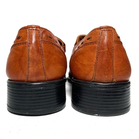 3/$10 Foremost Dress Shoes 7 (40) Brown Leather - Picture 8 of 10